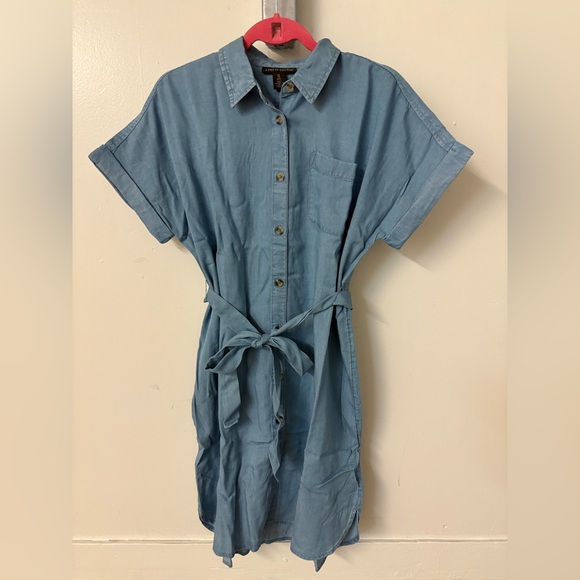 Hatch Dresses & Skirts - Blue Button-Up Shirt Dress